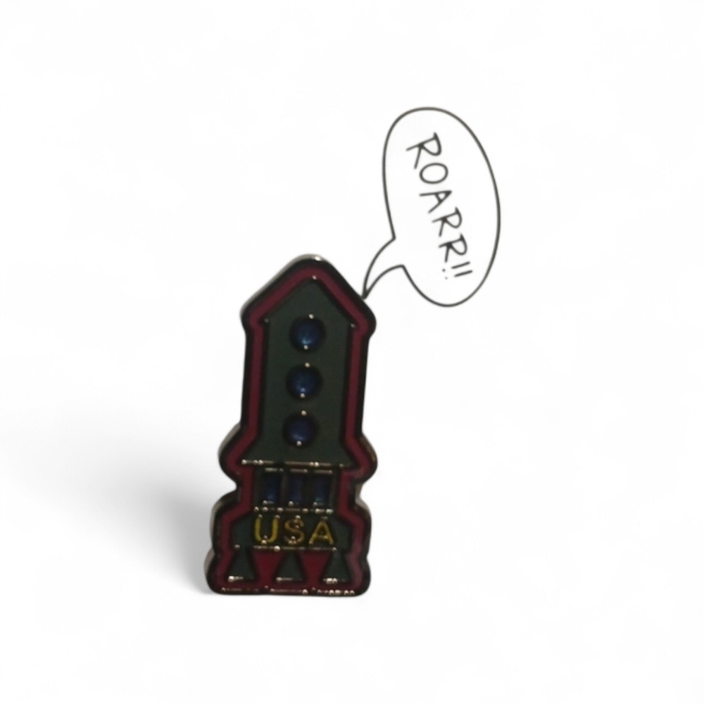 PINTRILL x COACH USA Rocket Enamel Pin